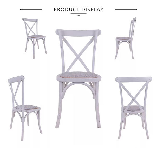 Multicolor que se casa la silla de cena nórdica durable de Seat de la rota trasera cruzada de la silla