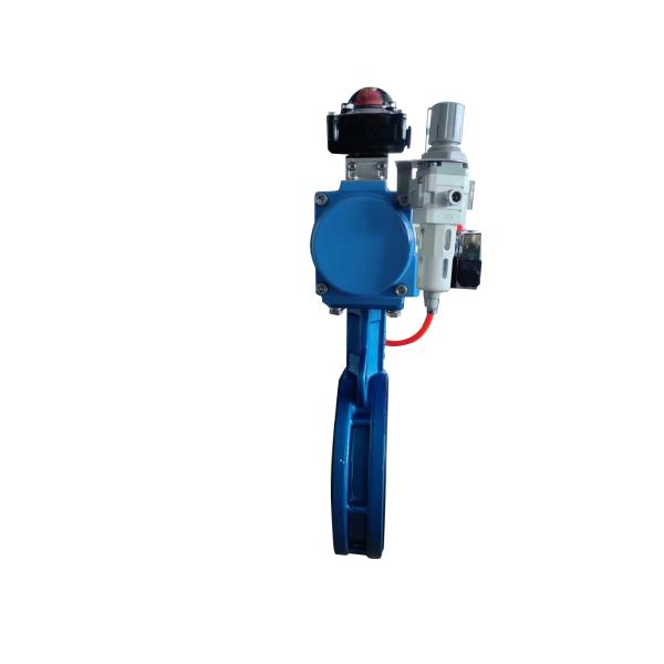 Водяной / Масляный / Газовый Пневматический клапан бабочки с пневматической системой управления