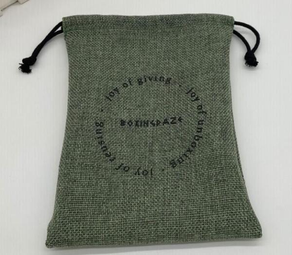 A serapilheira da juta de linho do malote do cordão da joia de Pantone 50cm ensaca a transferência térmica TUV