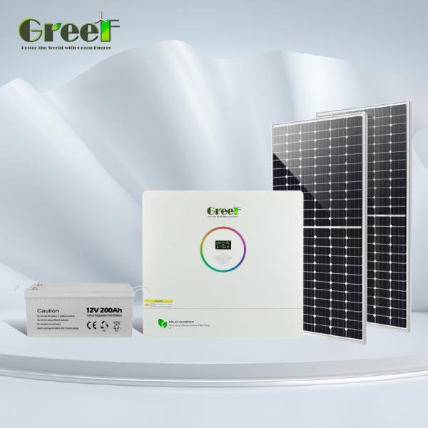 5KW 10kw オン グリッド オフ グリッド 太陽光発電システム、家庭用蓄電池付き