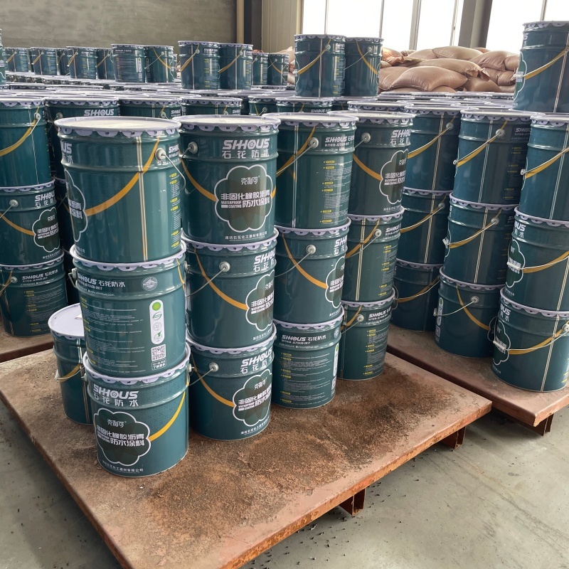 Rubber Asphalt Bituminous Waterproofing Coating Creep Type Self Healing Non Curing