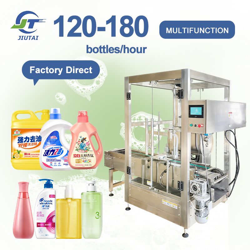 Large Volume Automatic Servo Driven Weighing Filling Machine for Hair Mask Conditioner Shower Gel Shampoo Production Line