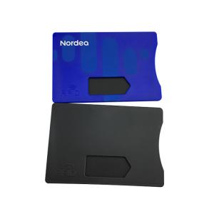 Fixe a proteção RFID que obstrui a cor de prata de carimbo quente do ouro da