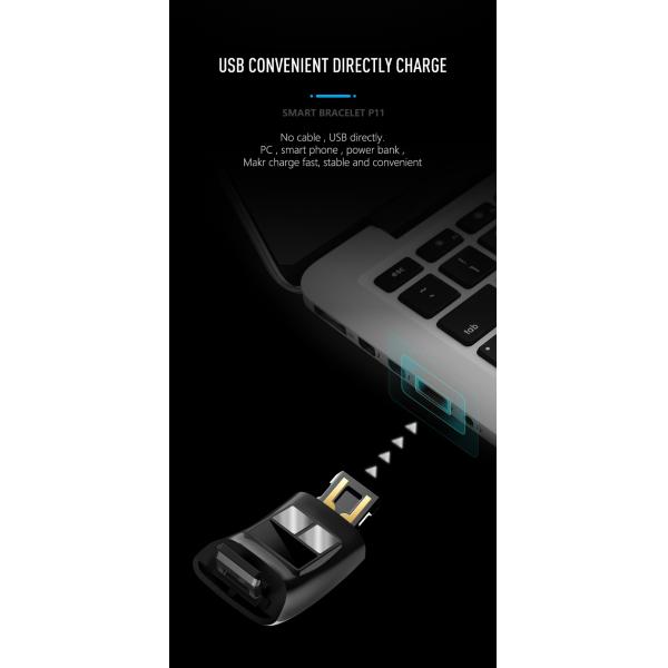 ЭКГ PPG Шагомер HR Монитор Смарт-браслет Фитнес-трекер Часы с кровяным давлением