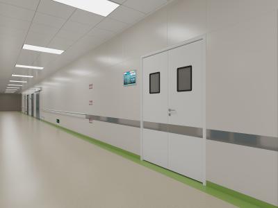 Aluminum cleaning door double sleeve