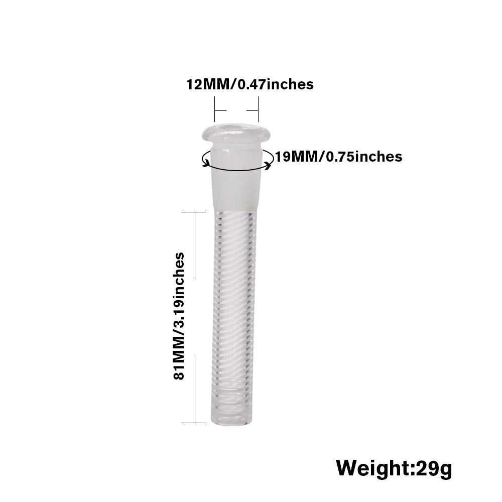 Переходник стеклянной лампы трубы курения 18mm воды Downstem 14mm