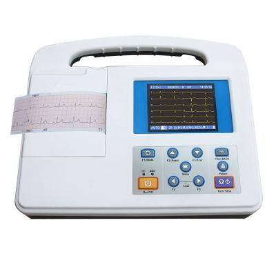 Registro das ligações do sistema de vigilância 12 do monocanal ECG projeção a cores LCD de 3,5 polegadas