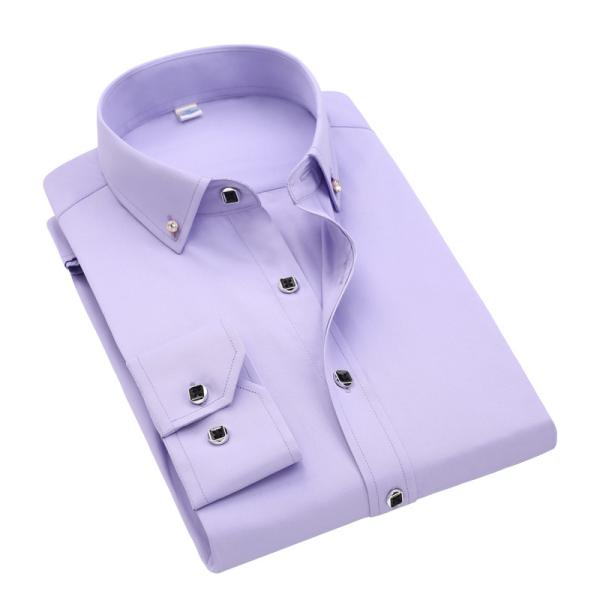 GALLERY White Long Sleeve Business Unisex Camisas Oversize Formal Shirts For Men's Polo Shirt clothes