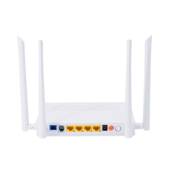 Cor branca do equipamento RJ45 da fibra ótica da C.A. GPON ONU 4GE HGU de WiFi