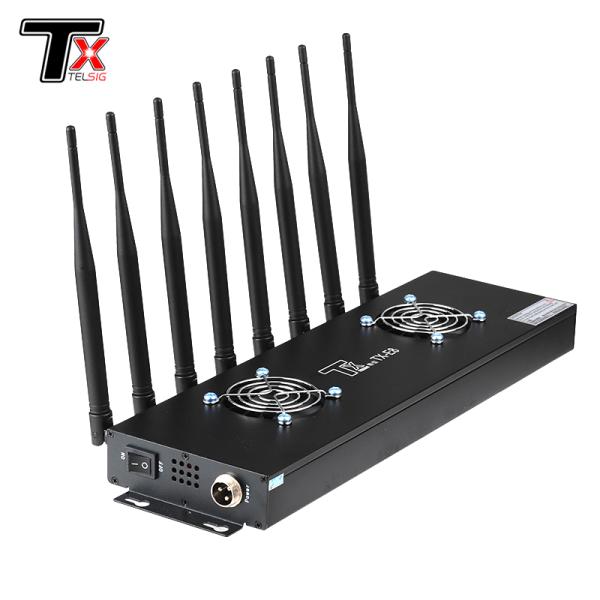 Метр радиуса 5-40 Jammer сигнала WiFi 8 путей настольный для судов