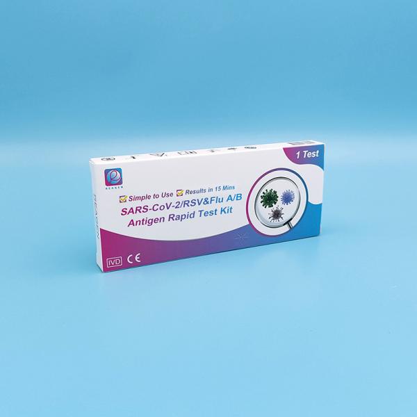 CE In Vitro Diagnostic Products Immunoassay Test Format For SARS-CoV-2/RSV&Flu A/B