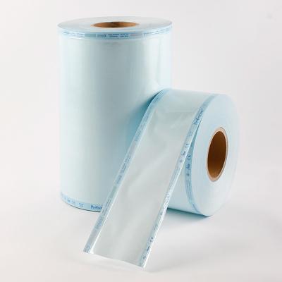 Heat Sealing Flat Sterilization Reels Roll Gusseted Reel Pouches Sterilization Packets