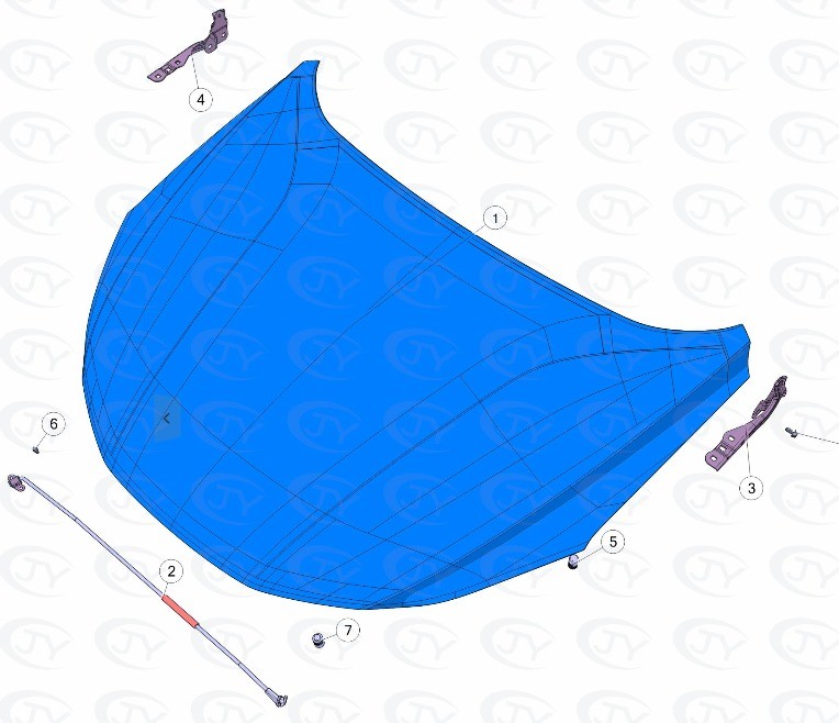 24 Hours Technical Support Steel Engine Cover for Changan EADO 18-19 Aftermarket Accessory