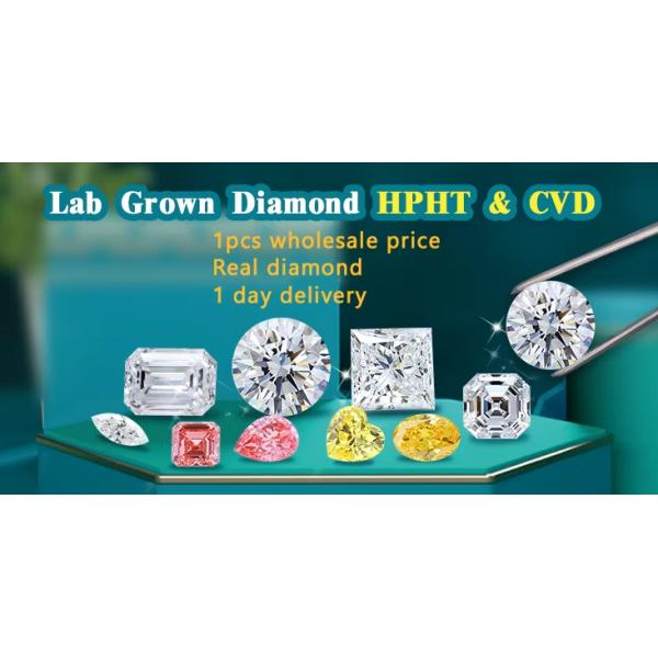 1 карат HPHT CVD Алмаз DEF Цвет VS VVS Круглый Бриллиантовый резка Лабораторный взрослый свободный алмаз
