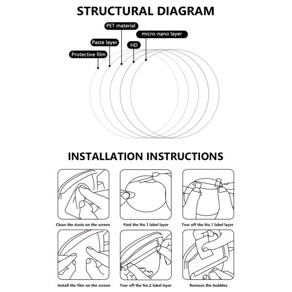 2PCS In One Anti Rain Fog Film For Car Rear View Mirror Clear Waterproof Screen Protector