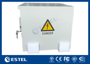 2つのAC220V 50HzファンET6060500A-9Uを持つポリエステル粉末コーティングアウトドアテレコムキャビネット