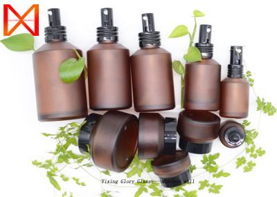 Amber Color Antique 30ml Vintage Glass Spray Bottles With Snap On Pump