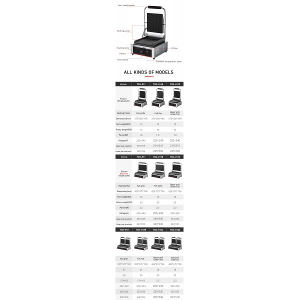 Гостиничный электрический контактный гриль из нержавеющей стали Панини пресс гриль Сэндвич-мастер