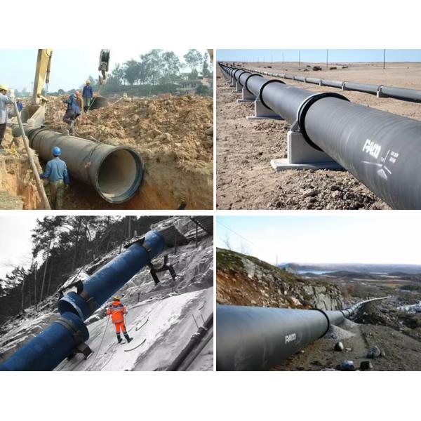 DN800 Waste Treatment Sewage Cement Lined Ductile Iron Pipe K7 K8 K9 Cement Coating
