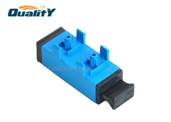 Low Insertion Loss SC UPC UPC  APC Single Mode with Plastic Foot Fiber Optic Adapter /Coupler