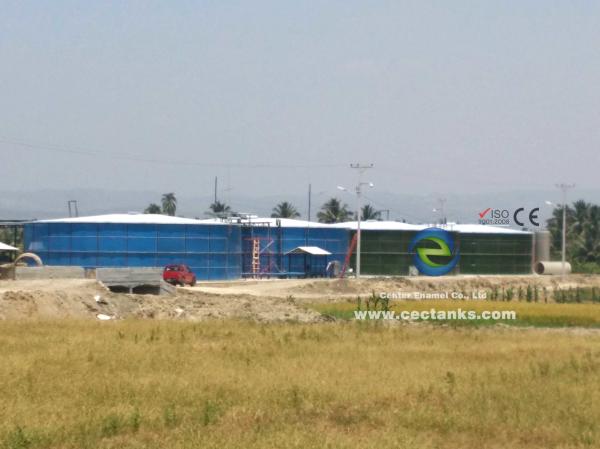O esmalte Center é o primeiro vidro - fundido - - os tanques de armazenamento agrícolas de aço da água