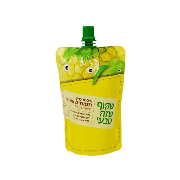 Reclosable Aluminum Foil Stand Up Pouch , Water Proof Beverage Shaped Pouch