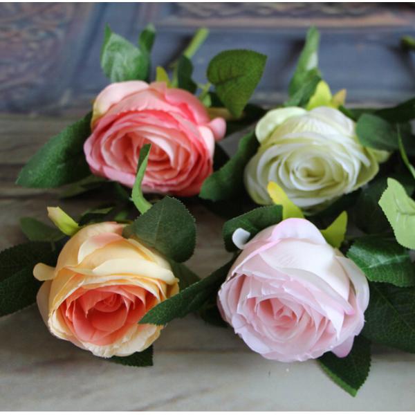 UVG FLRS29 Wedding Decor Bridal Bouquets Artificial Flower Rose Bundle