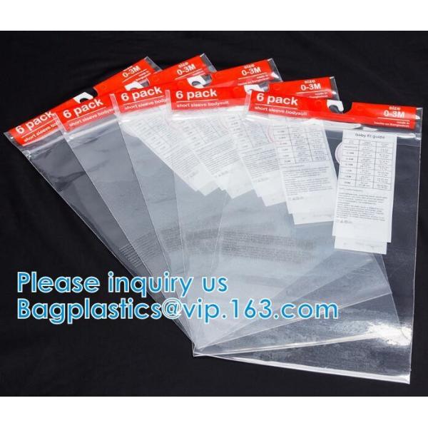 Swimwear Packaging Pouch With K Top, Gusset Bag Bikini Zipper Packaging Bags, Hanger Hook Underwear