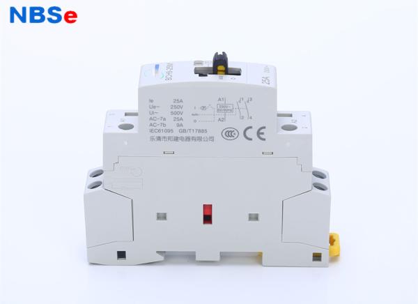 50/60Hz Coil 4P Modular Electrical Magnetic Contactor With Manual Handle