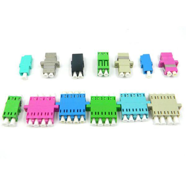 Снабжение жилищем фиолетового переходника дуплекса ЛК цвета оптически пластиковое для кабеля ОМ4 10Г