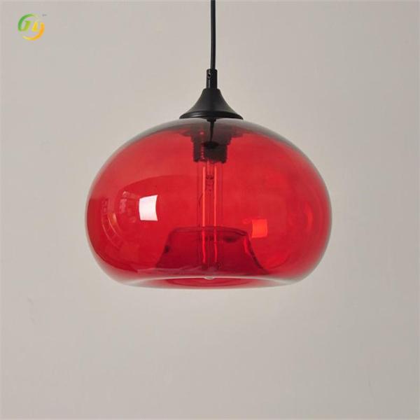 JYLIGHTING одноглавый современный свет роскошный креативный дизайнер стеклянный подвесный свет с индивидуальной цветовой отделкой