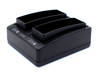 Черный двойной полный заряжатель батареи Li Lon станции для GETAC PS236 PS336