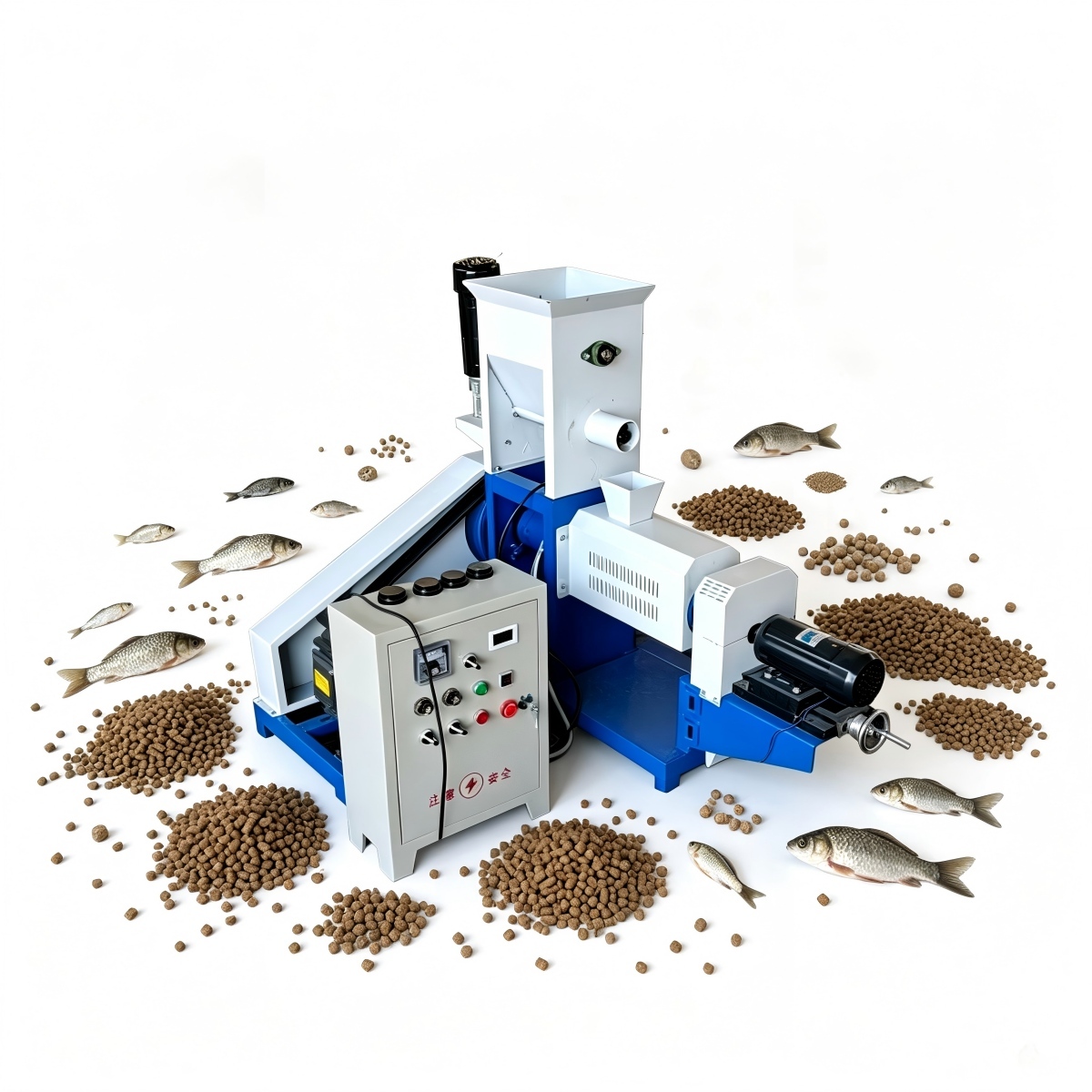 Professional high-quality low-priced fish feed extruders for the fish farming industry