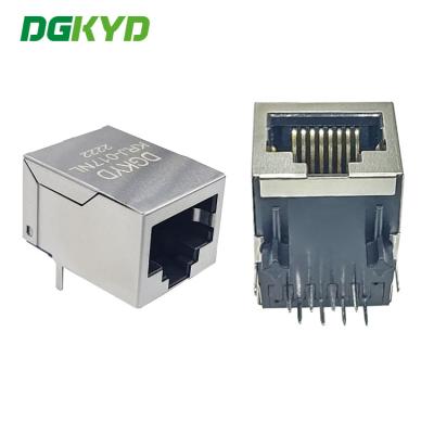 KRJ-017NL 10/100Base Tab vers le bas rj45 lan Jack connecteur réseau avec transfomer lan