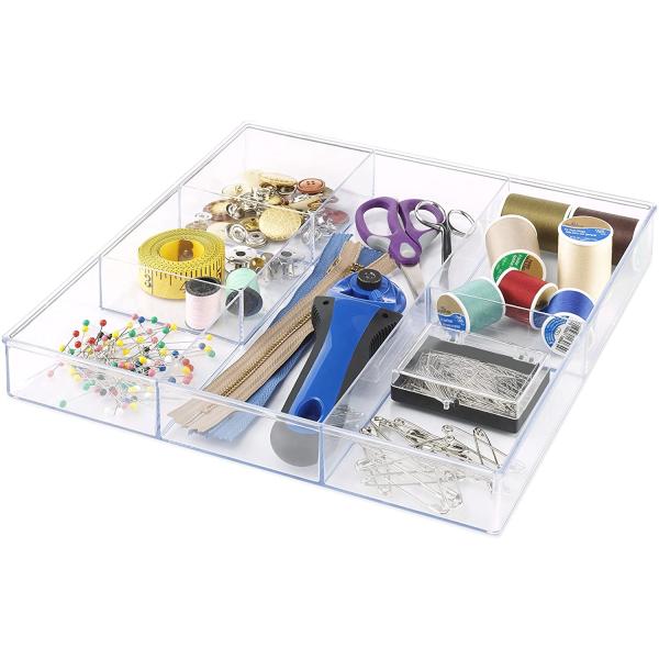 Acrylic Drawer Organizer Storage Tray Clear Desk Makeup Drawer Organizer for Kitchen  Office