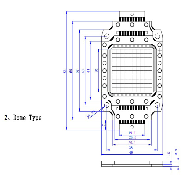Модуль СИД света СИД обломока 100W RGB полного цвета 45mil/RGB для декоративного освещения