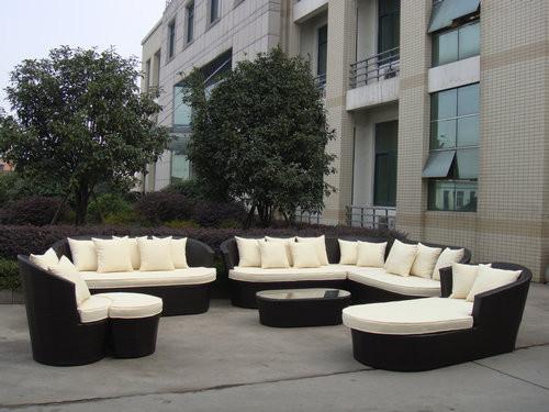 9pcs luxury resort beach sofa furniture