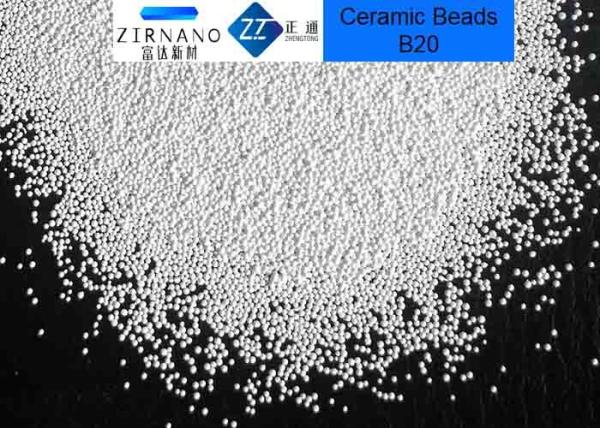 Meios de sopro cerâmicos ZrO2 60 - 66% B20 da zircônia alta da dureza, B60, B120, material do pré-tratamento da superfície B205