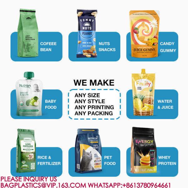 Zipper Bag Nuts Tea Food Snack Packaging Bag Plastic Packaging Sealed Aluminum Foil Bag