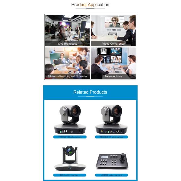 Высокопроизводительная водонепроницаемая PTZ камера с 10x цифровым зумом для прямой трансляции SDI