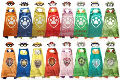 Cape and Mask Set Patrol Costume kids birthday party favor Superhero Style Cosplay Costumes and Halloween Gift