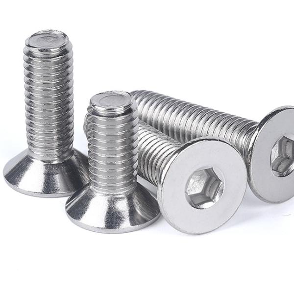 Stainless Steel SS304 SS316 Bright M10 M12  Countersunk Socket Head Screw