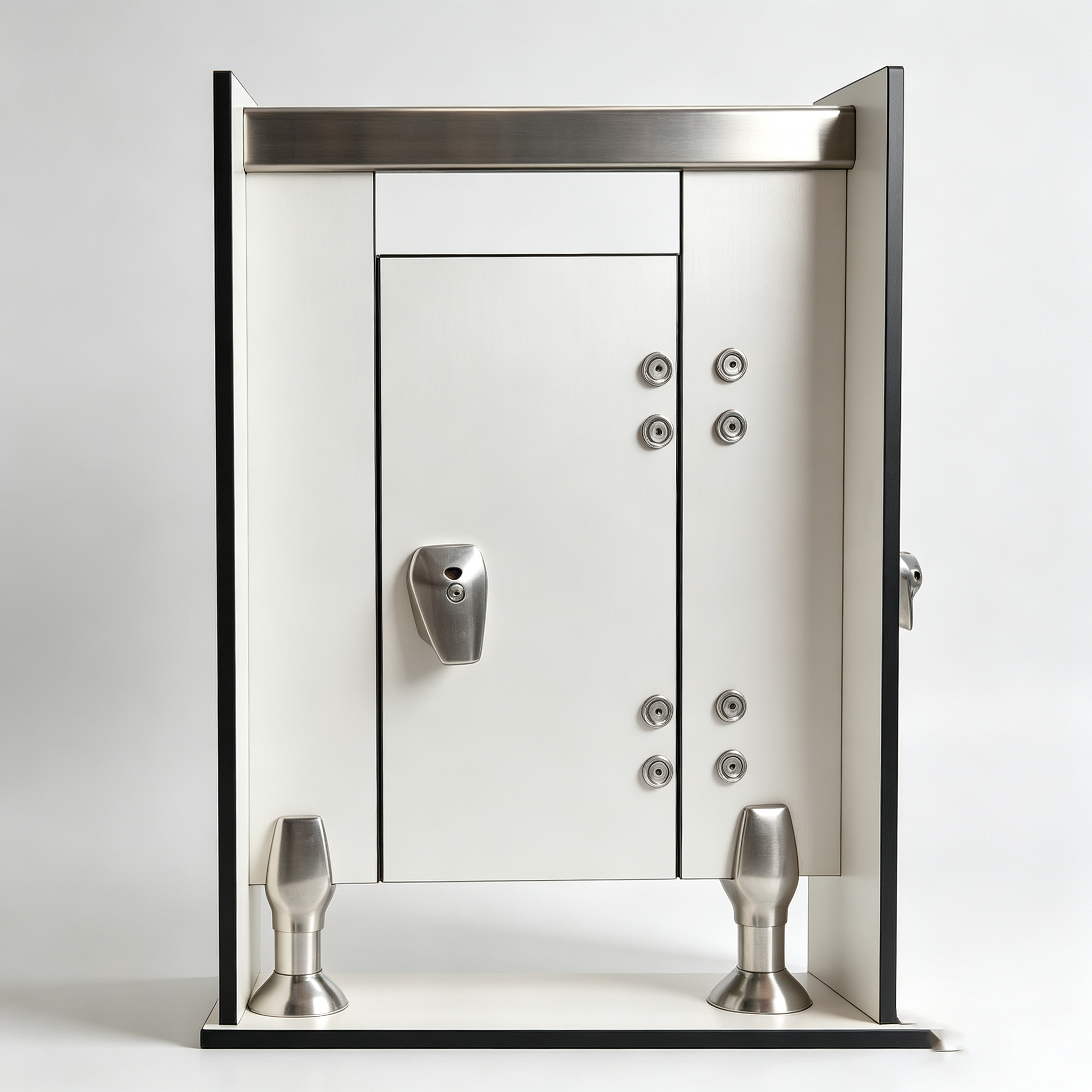 316 Stainless Steel Toilet Cubicle Partition Hardware Kit, Complete Fitting Set for Public Restroom Bathroom Stall Dividers