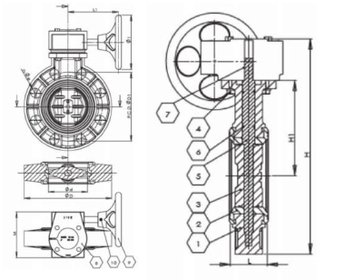 4 дюймовый клапан для бассейна из ПВХ с ручным режимом управления и подключением к фланцу