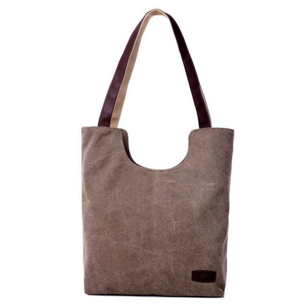 Cotton canvas spring new Korean women casual shoulder bag large capacity shopping bag