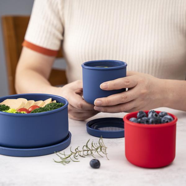 Силиконовая коробка с бэнто для детей малыши Силиконовая коробка с обедом для пищевых продуктов