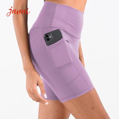 Short alto de ciclagem da ioga da cintura do short da bicicleta positiva do XL do tamanho para a aptidão do Gym do motociclista