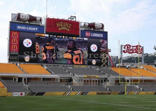 Nationstar P10 1/2 Scan Stadium LED Screen Advertising Wall For Football Game