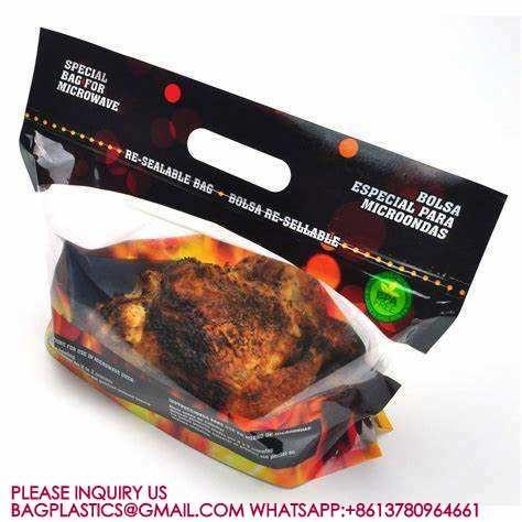 Plastic Food Delivery Bags rotisserie chicken bags, Chicken package, chicken pouch bags