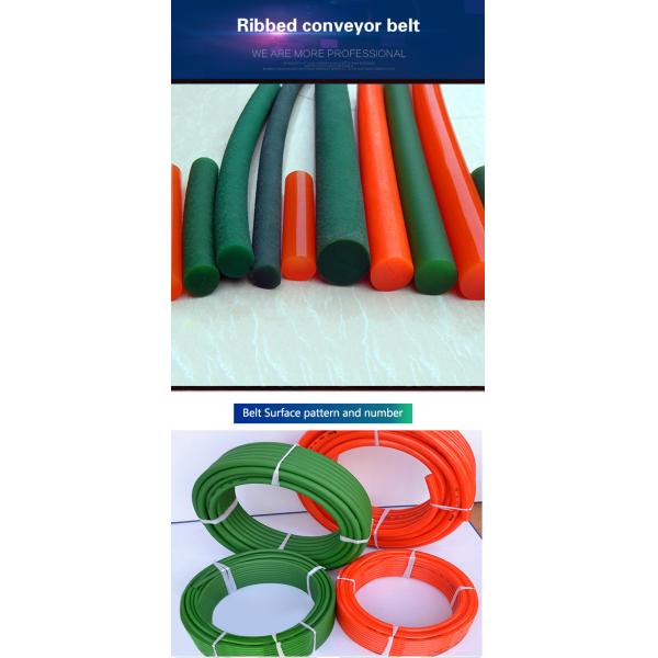 Polyurethane Pu Round Belt , Ceramic Industry Food Grade Conveyor Belt